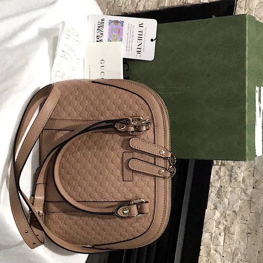 Gucci authentic Crossbody dust Rose purse